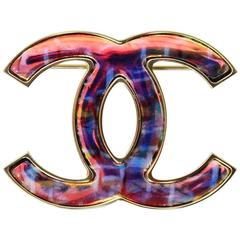 Chanel Iridescent CC Brooch Pin 12