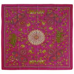 Hermès Rare Silk Carre Scarf "Carré Kantha" 2