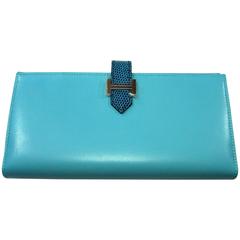 Hermès Béarn Wallet Leather and Lizard / BRAND NEW 7