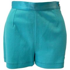 Gianfranco Ferre Turquoise Shorts 1