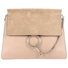 Chloe Faye Shoulder Bag Leather and Suede Medium