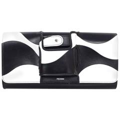 Perrin Black & White Mod La Vague La Capitale Glove Clutch Bag rt. $1,250 10