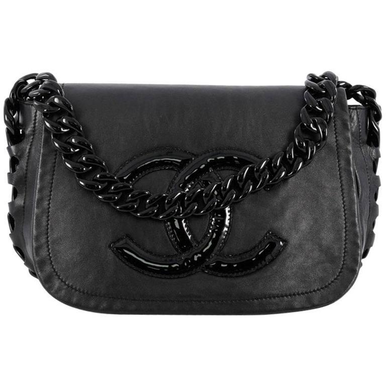Chanel Resin Modern Chain Flap Bag Lambskin Medium