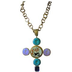 bronze Cross pendant and chain by Patrizia Daliana