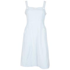 1970s Gorgeous Courreges Vichy Cotton Dress 10