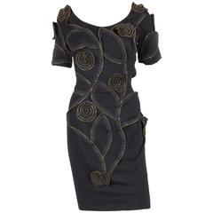 Gorgeous Moschino Black Zipped Dress 9