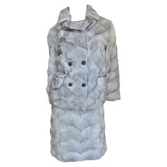 1960s Designer Fur Dress and Jacket