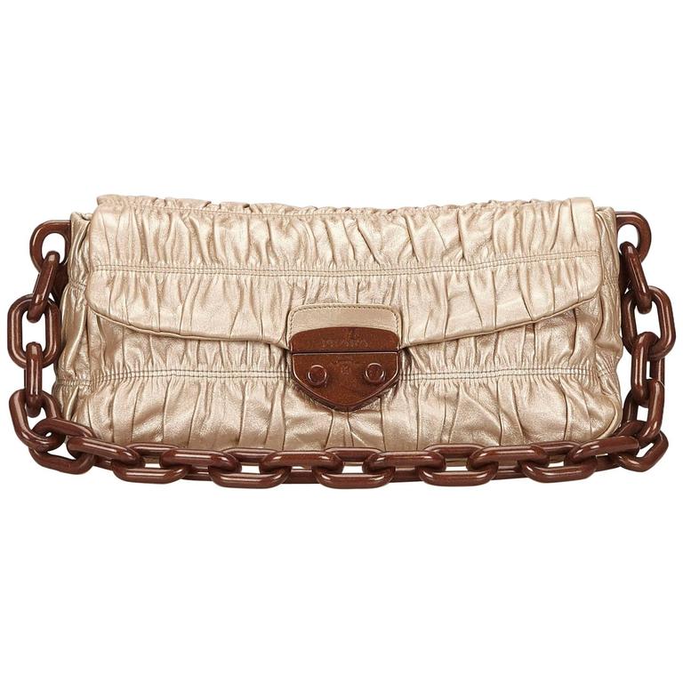 bronze shoulder bag