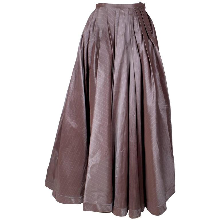 Jean Paul Gaultier Pinstrip Ball Gown Skirt circa 1990s/2000s For Sale ...