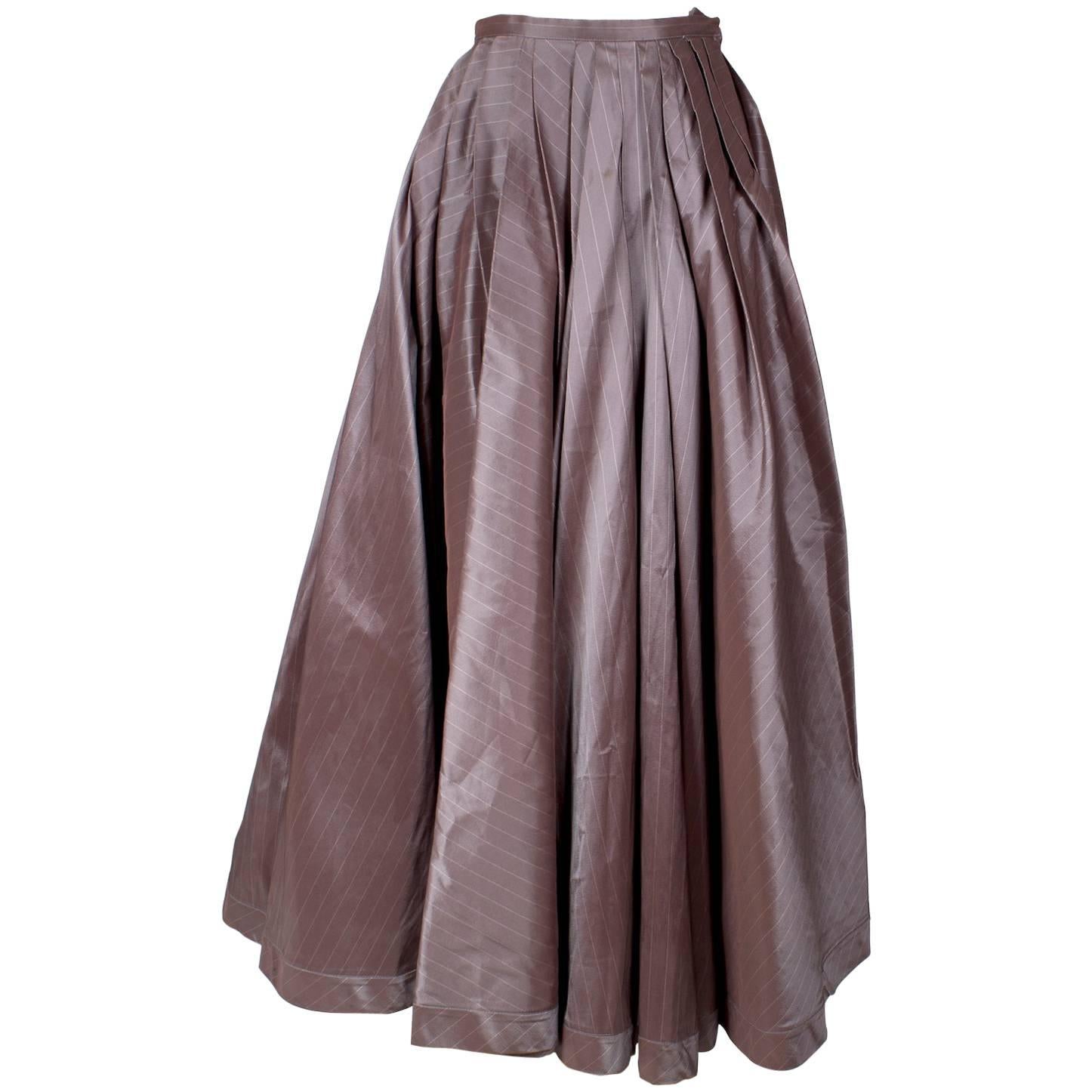 Jean Paul Gaultier Pinstrip Ball Gown Skirt circa 1990s/2000s