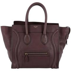  Celine Luggage Handbag Grainy Leather Mini