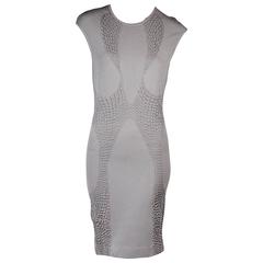 Grey Alexander McQueen Knit Dress 8