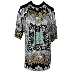 Multicolor Etro Printed Cold-Shoulder Dress