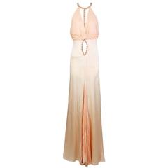 Versace Crystal Embellished Gown circa 1990s 10