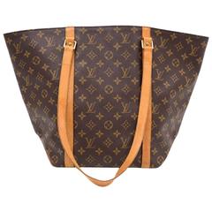 Retro Louis Vuitton Sac Shopping Monogram Canvas Shoulder Tote Bag