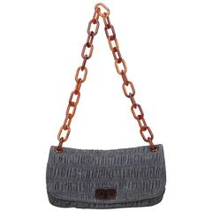 Prada Blue Denim Shoulder bag 5