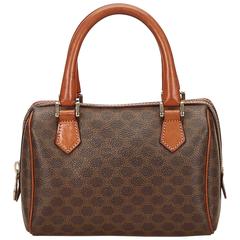 Celine Brown Macadam Mini Boston Bag 3