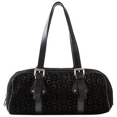 Celine Black C Macadam Shoulder Bag 1