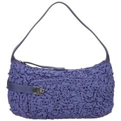 Ferragamo Blue Ruched Gancini Shoulder Bag 5