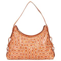 Ferragamo Orange Coated Canvas Hobo Bag 7