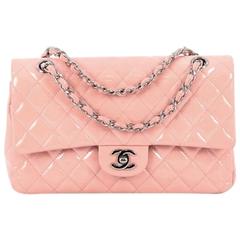 Chanel Classic Double Flap Bag Quilted Patent Medium
