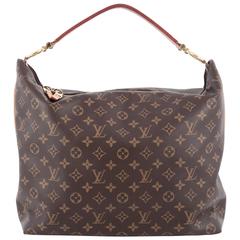Sully leather handbag Louis Vuitton Brown in Leather - 31319843