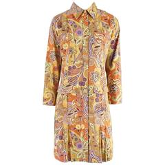 Etro Multi Cotton Printed Shirt Dress - 44 1