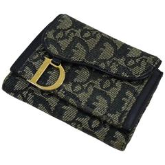 Retro Dior Leather and canvas Wallet