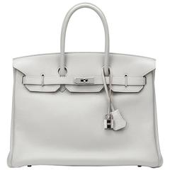 2011 Hermes Gris Perle Togo Leather Birkin 35cm