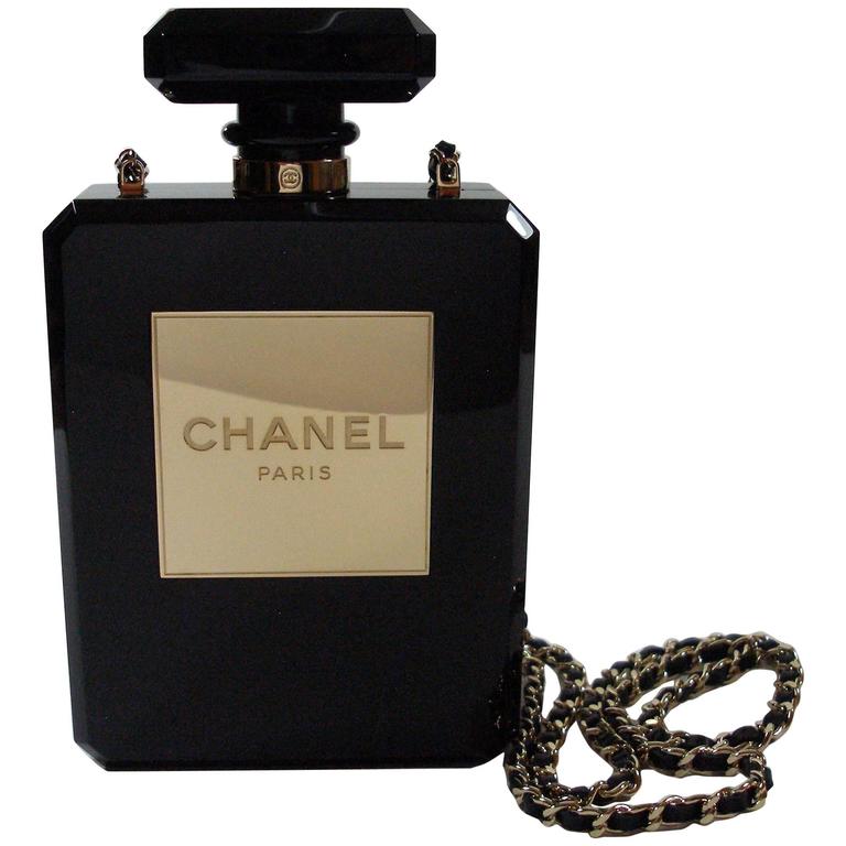 Chanel Black Perfume Bottle Bag Limited Edition / VERY RARE and