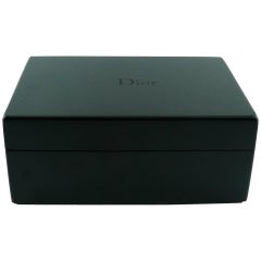 Christian Dior Black Resin Jewelry Box