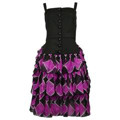 Yves Saint Laurent Harlequin Summer Dress 4