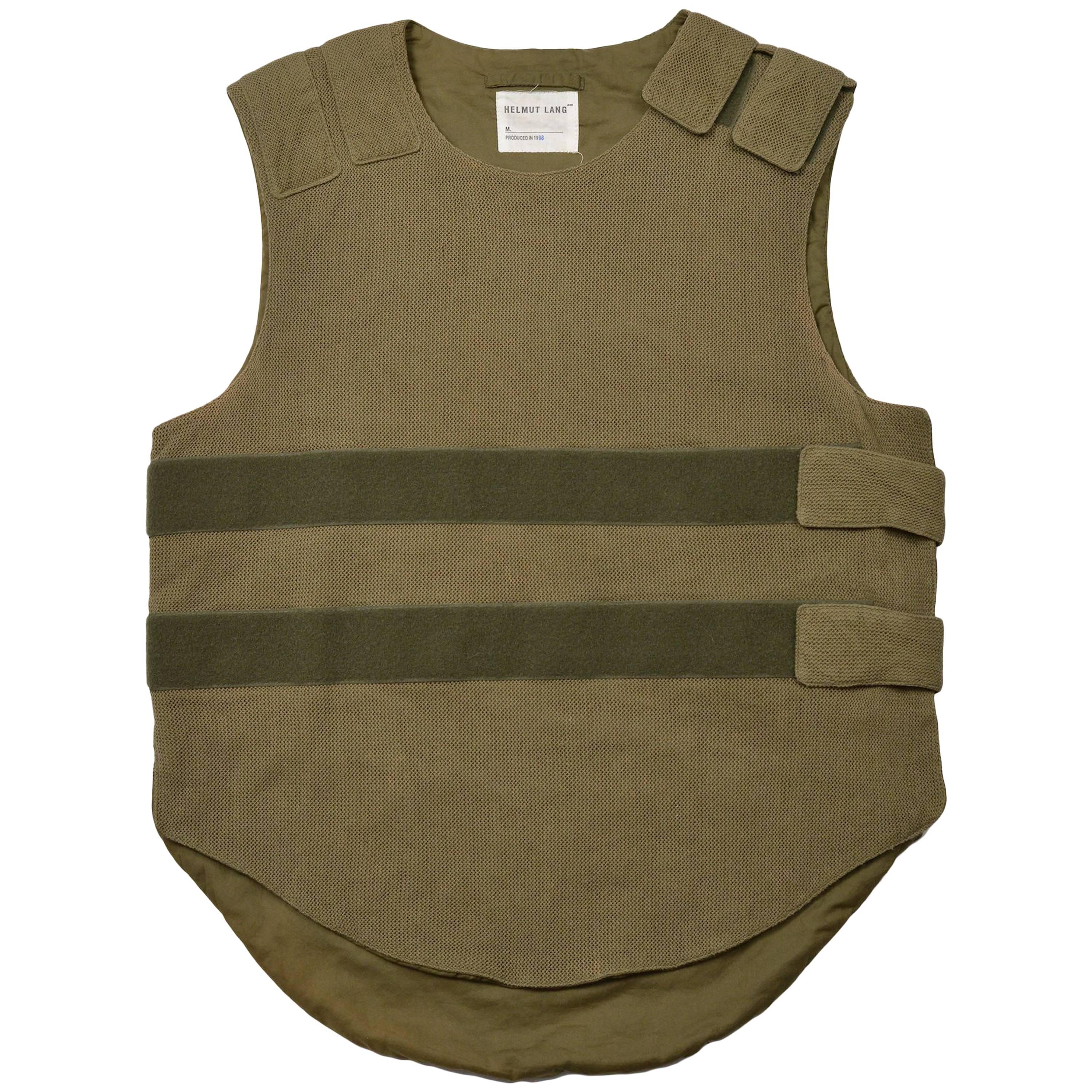 Helmut Lang Army Green Bullet Proof Vest 1998