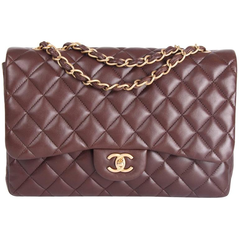 chanel 2.55 brown