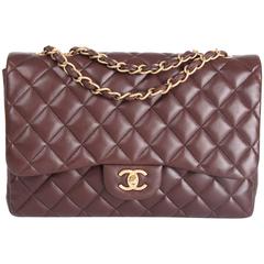 Chanel 2.55 Timeless Jumbo Single Flap Bag - brown leather 7