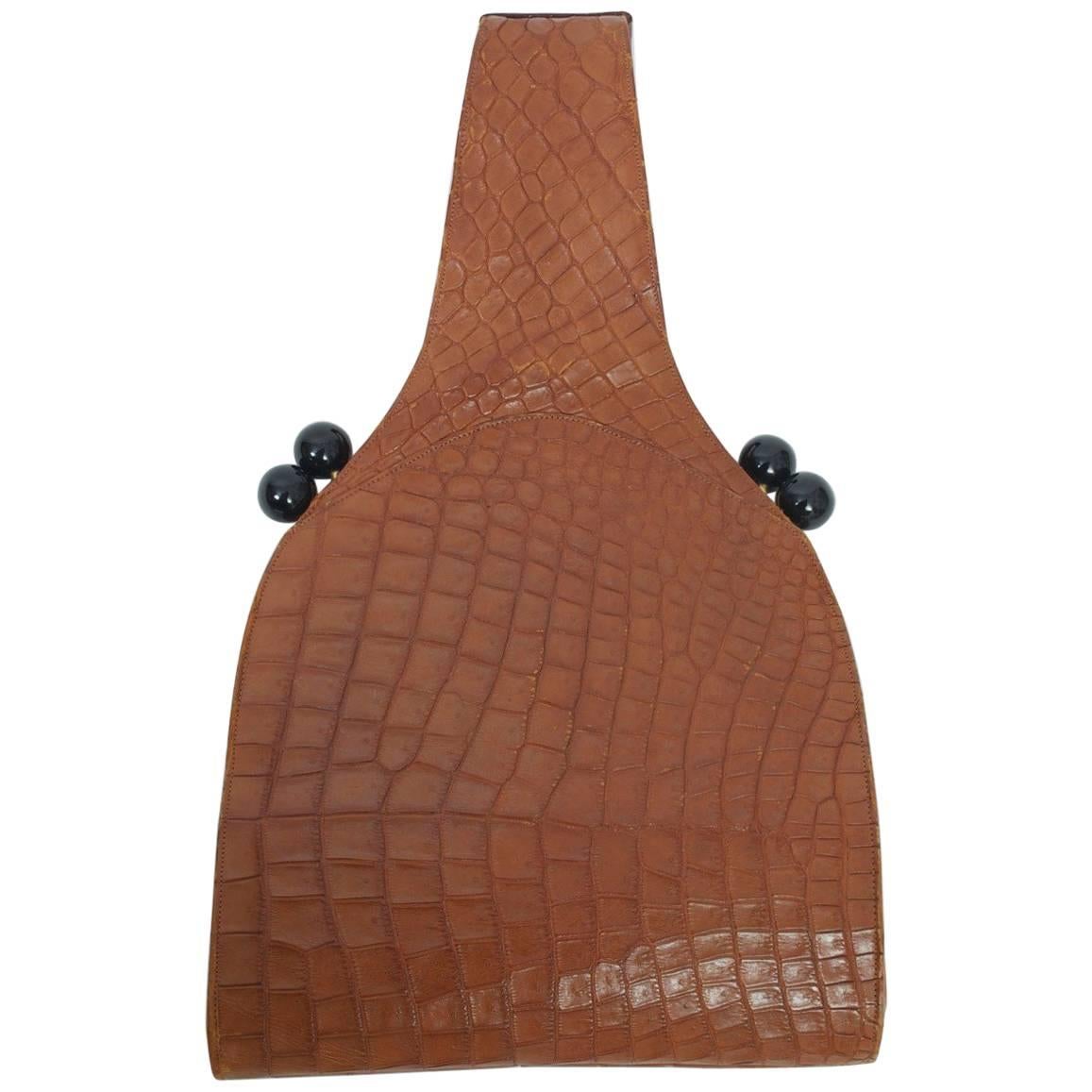 Koret Croc Wrist Handbag