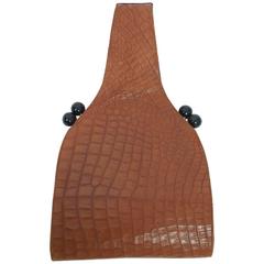 Retro Koret Croc Wrist Handbag