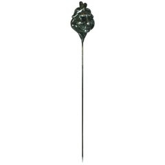 Unusual Sterling Indian Chief Hat Pin