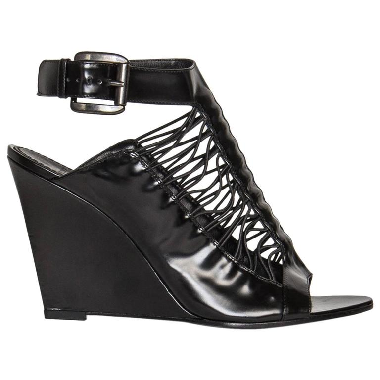 black wedge sandals sale