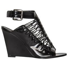 Givenchy Black Wedge Sandals 11