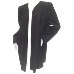 Vintage Valentino Italian Light Weight Wool Duster Jacket, circa 1980s