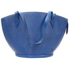Vintage Louis Vuitton Saint Jacques GM Blue Epi Leather Shoulder Bag