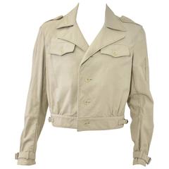 Yohji Yamamoto Y’s Beige Cropped Safari Style Jacket 1980’s 7