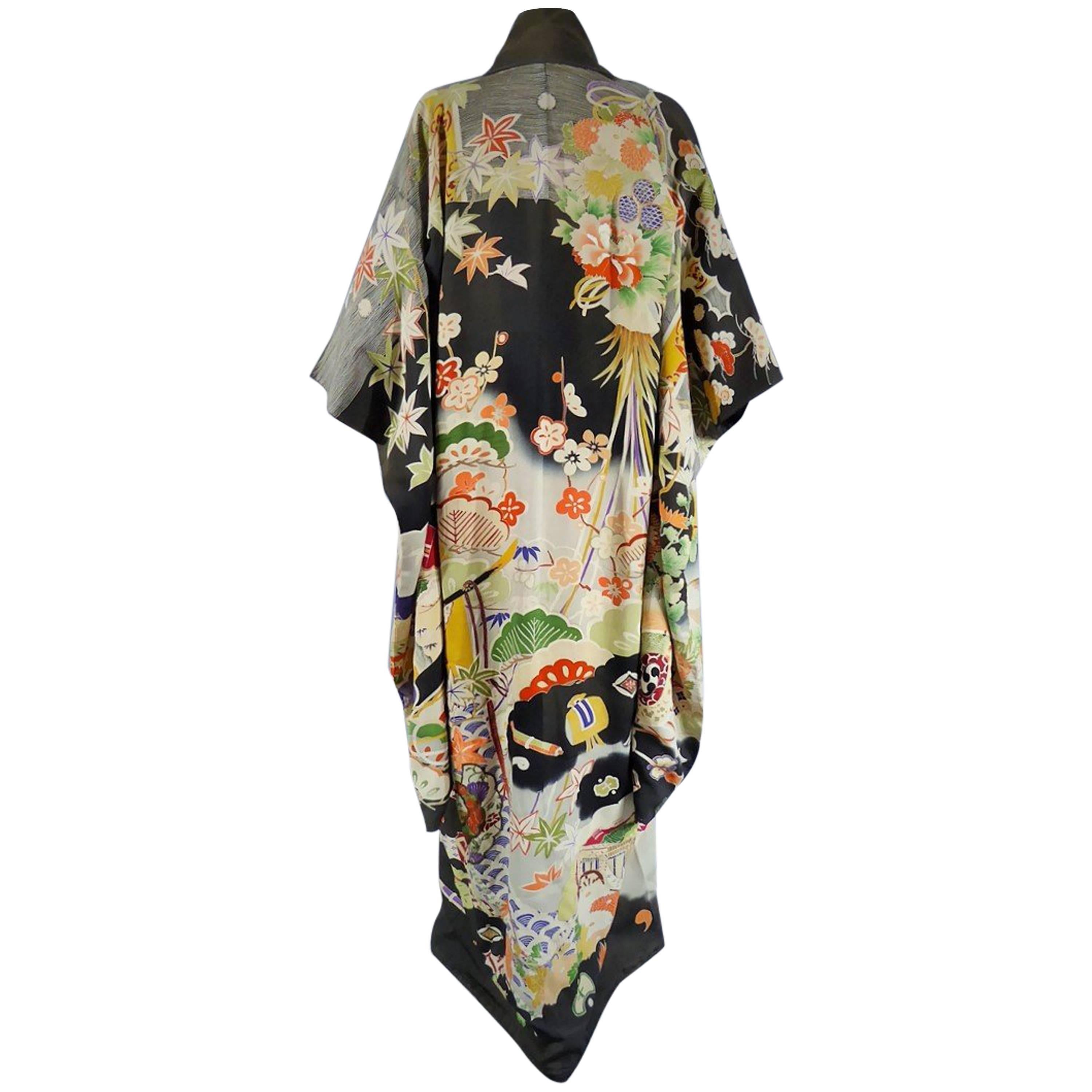 Japanese Furisode Kimono Of Ceremony Circa 1930