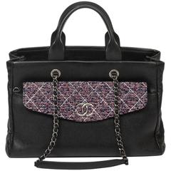 Chanel Shopper Tote Tweed/Caviar