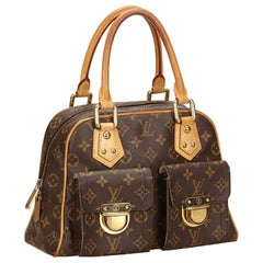 Louis Vuitton Manhattan Handbag Monogram Canvas PM at 1stDibs