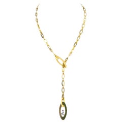 Roberto Coin Gold Chic & Shine Lariat Diamond Necklace