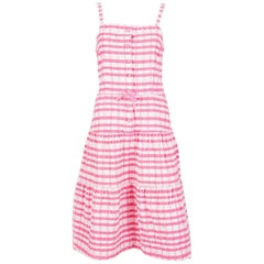 1970s Gorgeous Courrèges Pink Cotton Dress 12