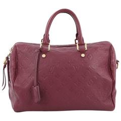 Louis Vuitton Speedy Bandouliere Bag Monogram Empreinte Leather 30
