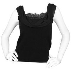 Ralph Lauren Black Cashmere Sleeveless Top sz S 6